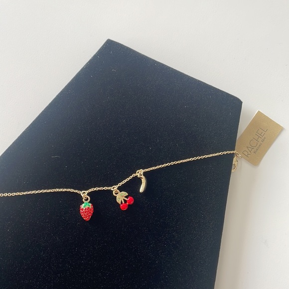 Rachel Roy Dainty Gold Tone Fruit Bracelet - Picture 6 of 6